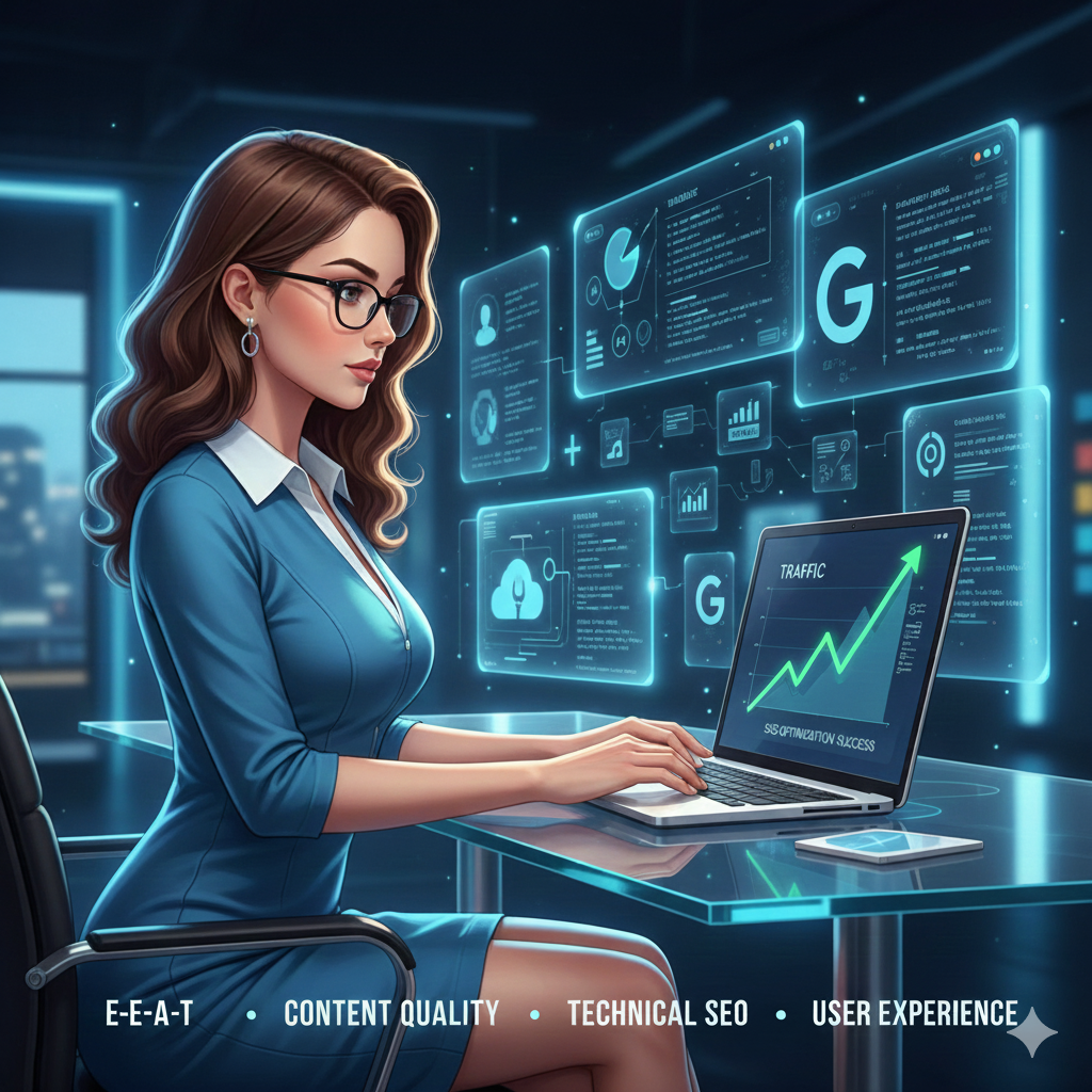 Ưu Tiên Kiểm Tra và Cải Thiện Website Trong bản Core Update Tháng 12-2025 Gemini Generated Image ohoq45ohoq45ohoq